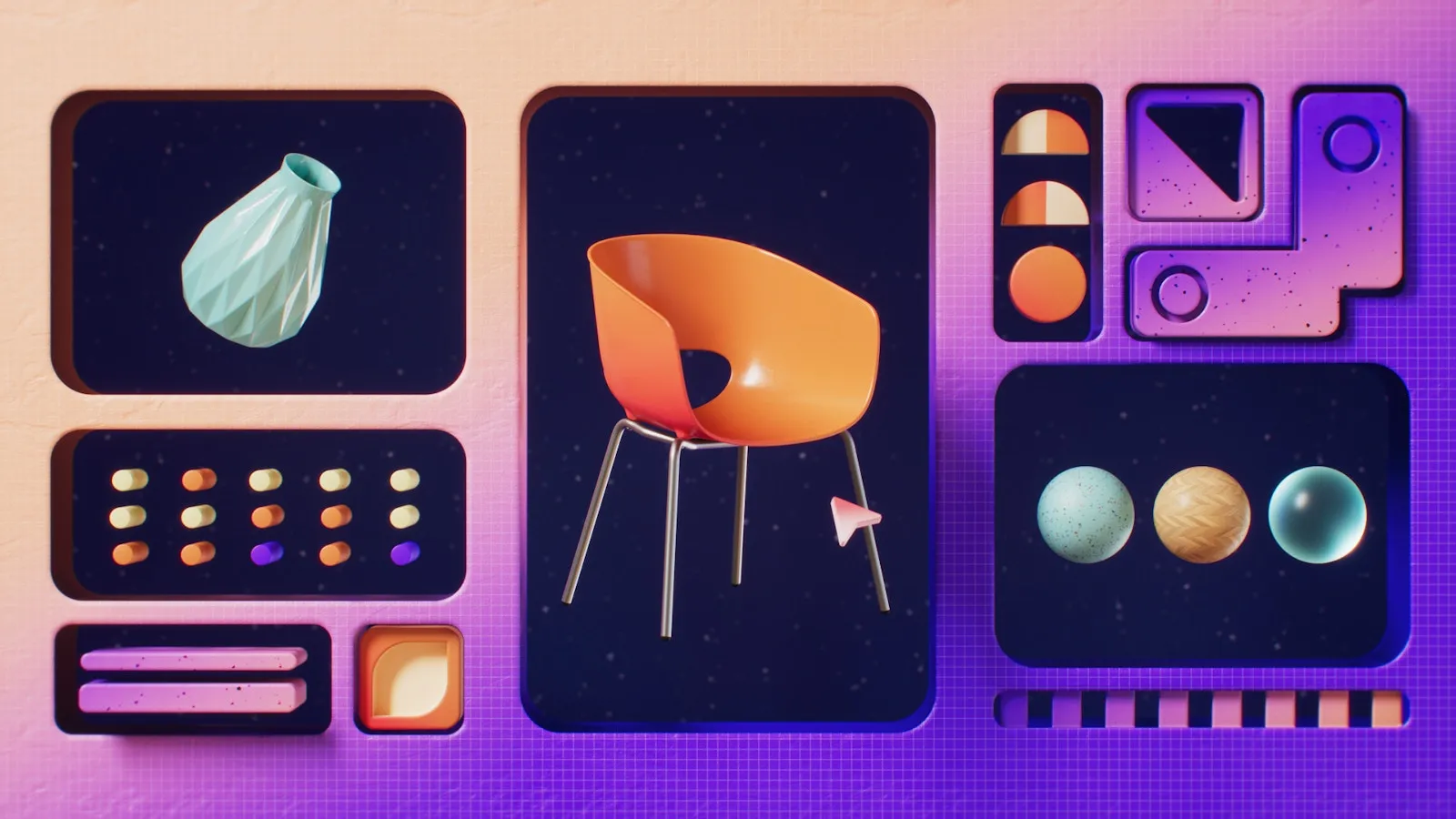 Cinema 4D 에셋 라이브러리 화면