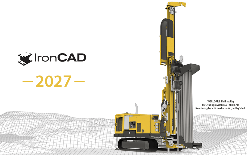 IronCAD 2027 — WELLDRILL 드릴링 리그 모델 (Ornunga Maskin & Teknik AB)
