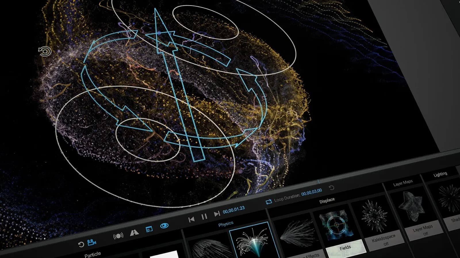 Trapcode Designer 인터페이스 화면