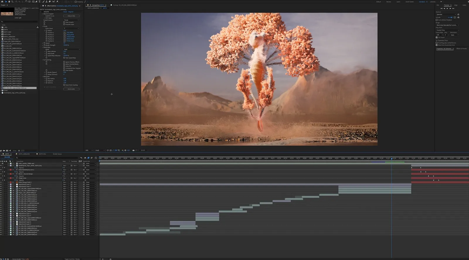 Redshift IPR로 렌더링 결과를 실시간 확인하는 작업 화면
