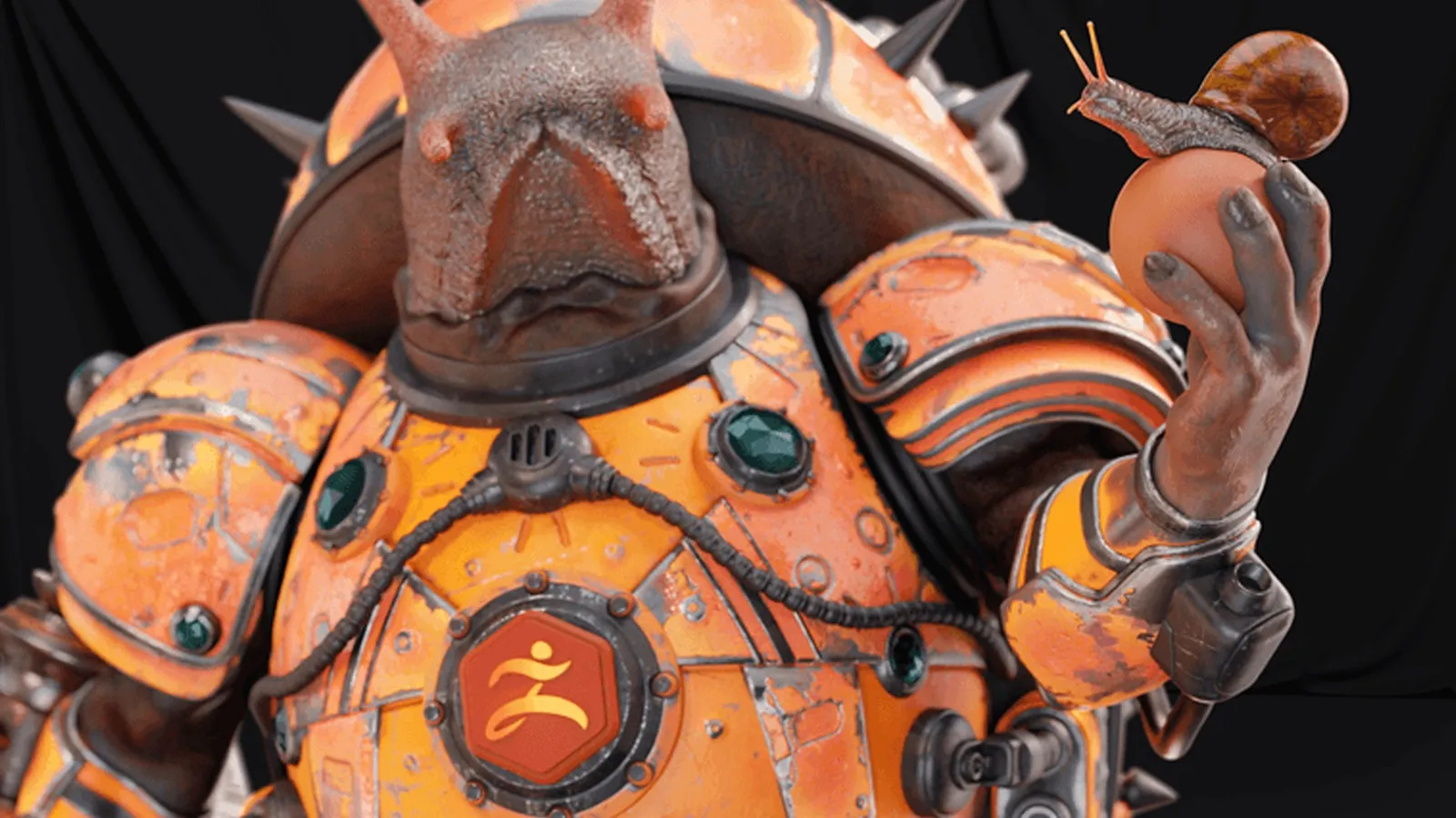 iPad에서 실행 중인 ZBrush 화면